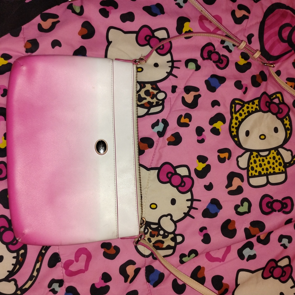 Coach Pink and White Crossbody Bag